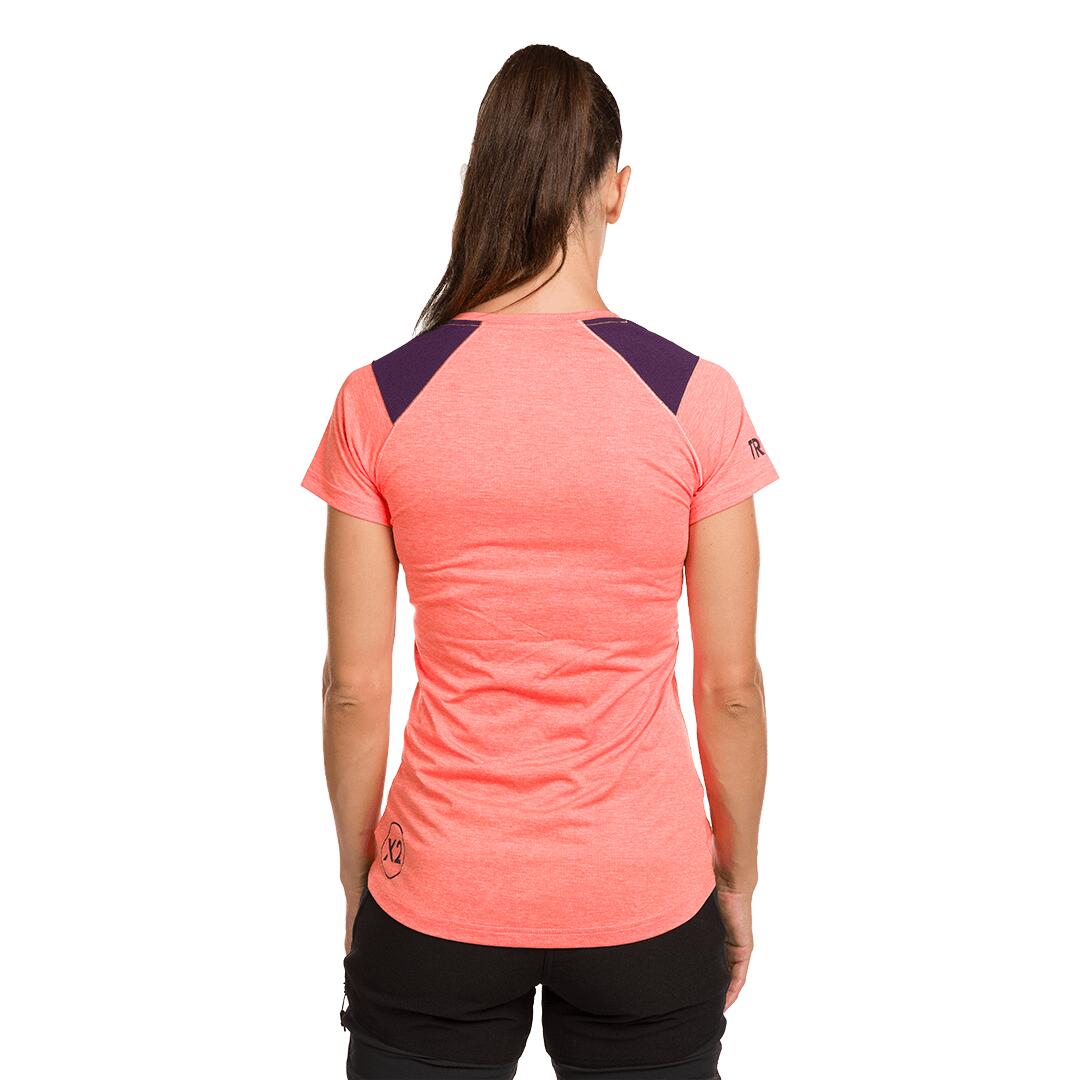 Camiseta para Mujer Trangoworld Trx2 wm pro short Rosa/Morado 3/6