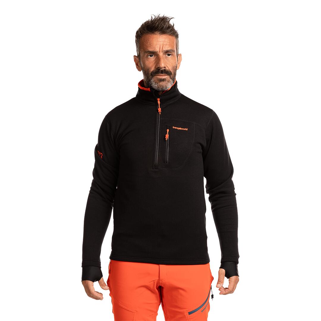 Jersey para Hombre Trangoworld Trx2 stretch pro Negro/Naranja 2/6