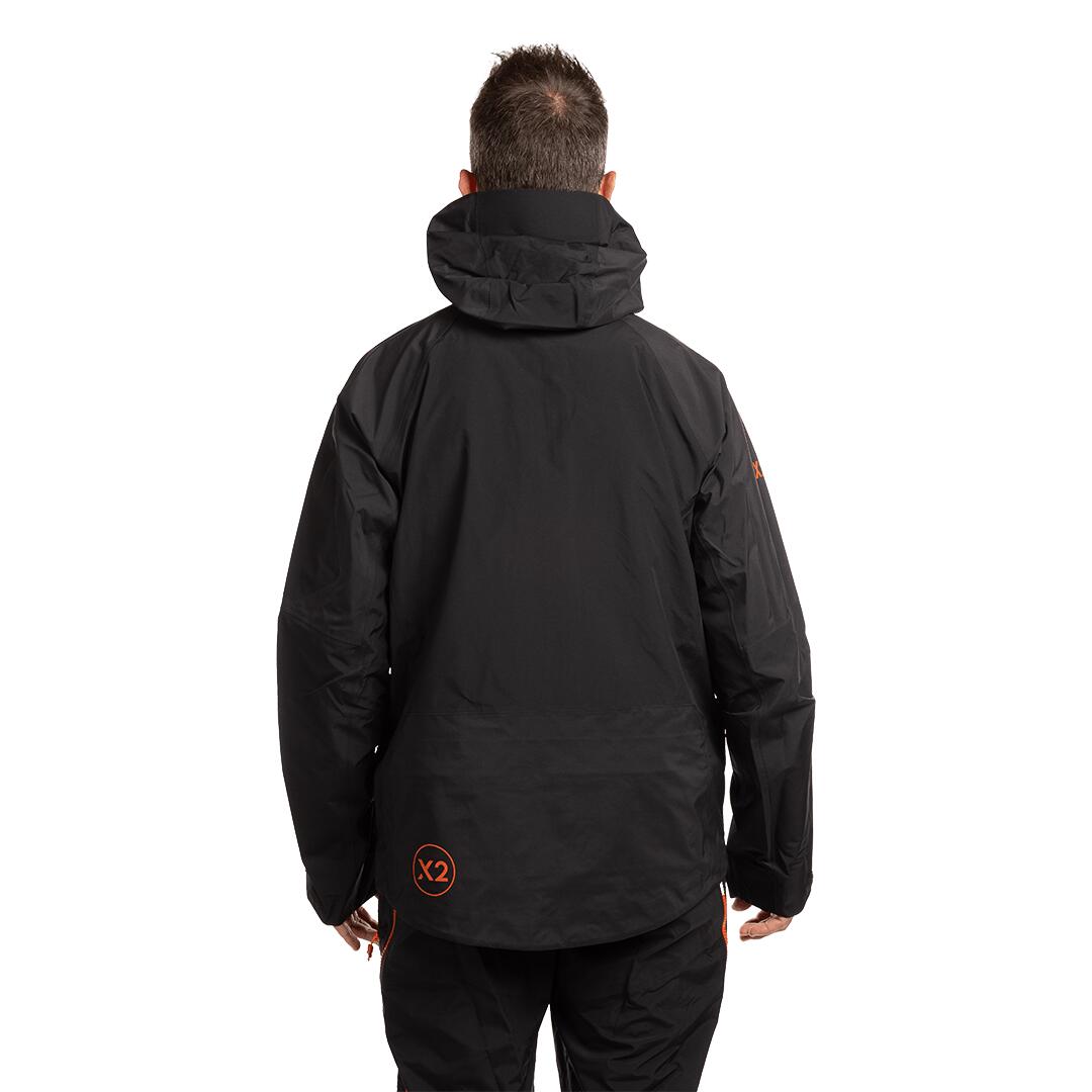 Chaqueta para Hombre Trangoworld Trx2 shell pro Negro/Negro/Naranja Impermeable 4/7