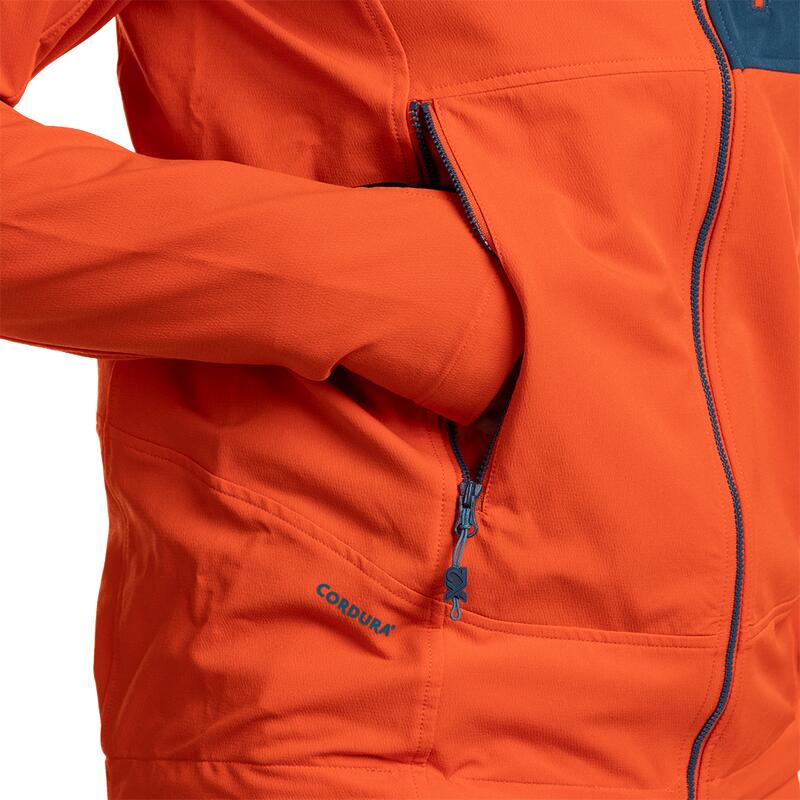 Softshell para Hombre Trangoworld Trx2 dura pro Naranja/Azul