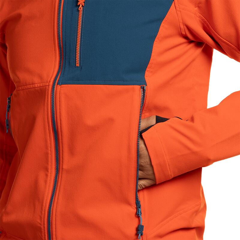 Softshell para Hombre Trangoworld Trx2 dura pro Naranja/Azul