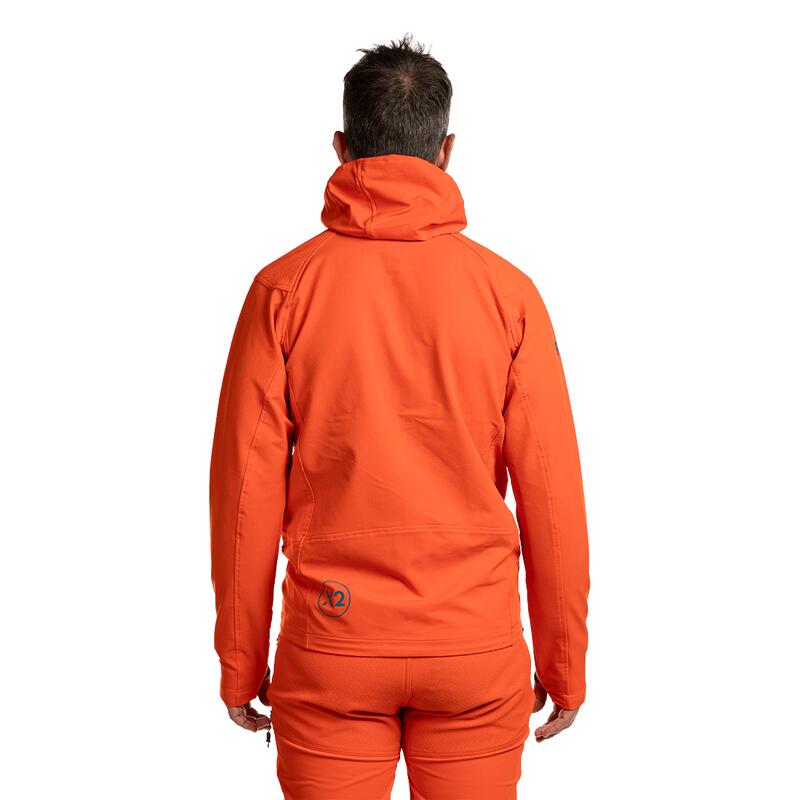 Softshell para Hombre Trangoworld Trx2 dura pro Naranja/Azul