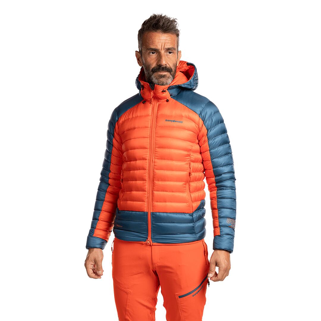 Plumífero para Hombre Trangoworld Trx2 800 pro Naranja/Azul/Negro 180g 800cuin 3/7