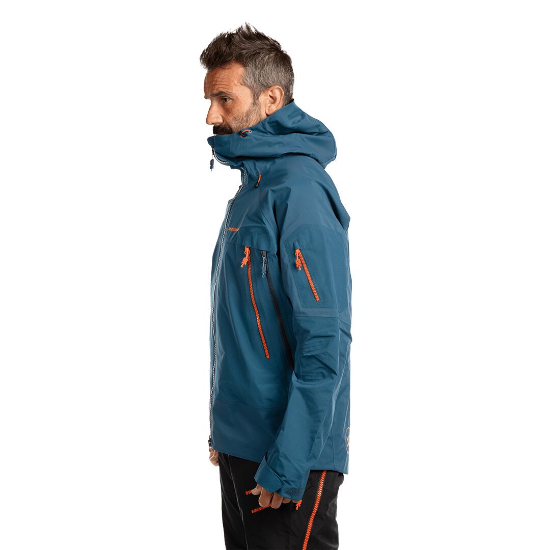 Chaqueta para Hombre Trangoworld Trx2 shell pro Azul/Naranja/Negro Impermeable 5/7