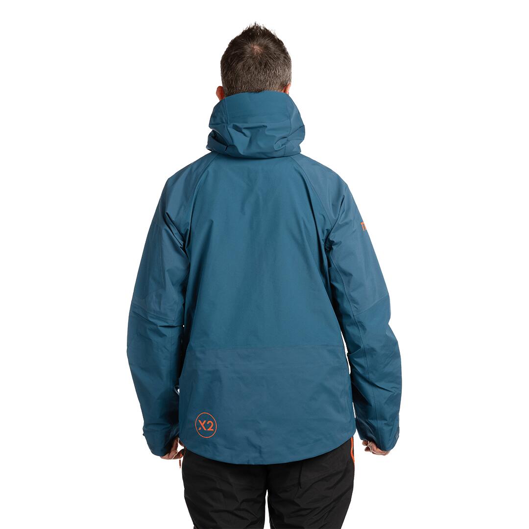 Chaqueta para Hombre Trangoworld Trx2 shell pro Azul/Naranja/Negro Impermeable 4/7
