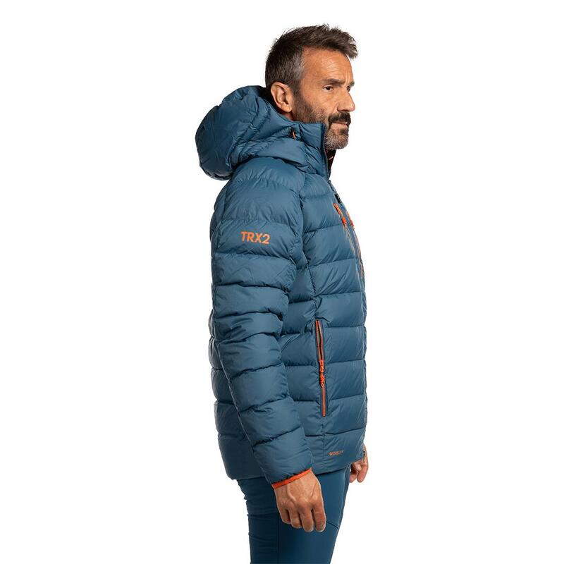 Plumífero para Hombre Trangoworld Trx2 850 pro Azul/Naranja 230g 850cuin