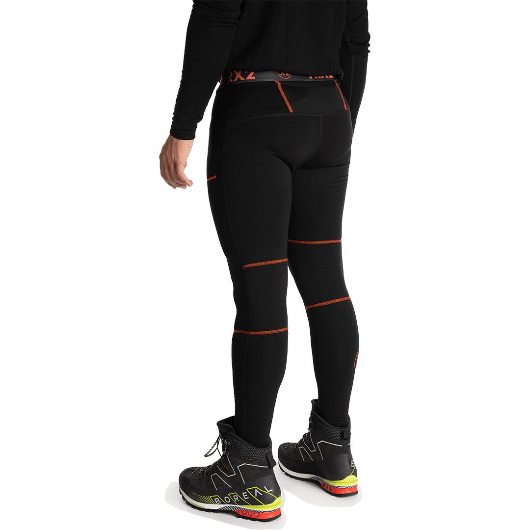 Mallas leggings larga para Hombre Trangoworld Trx2 stretch pro Negro/Negro 5/6