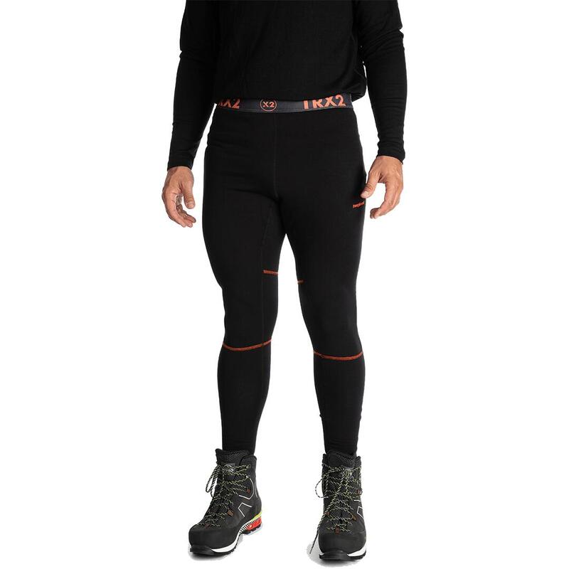Mallas leggings larga para Hombre Trangoworld Trx2 stretch pro Negro/Negro
