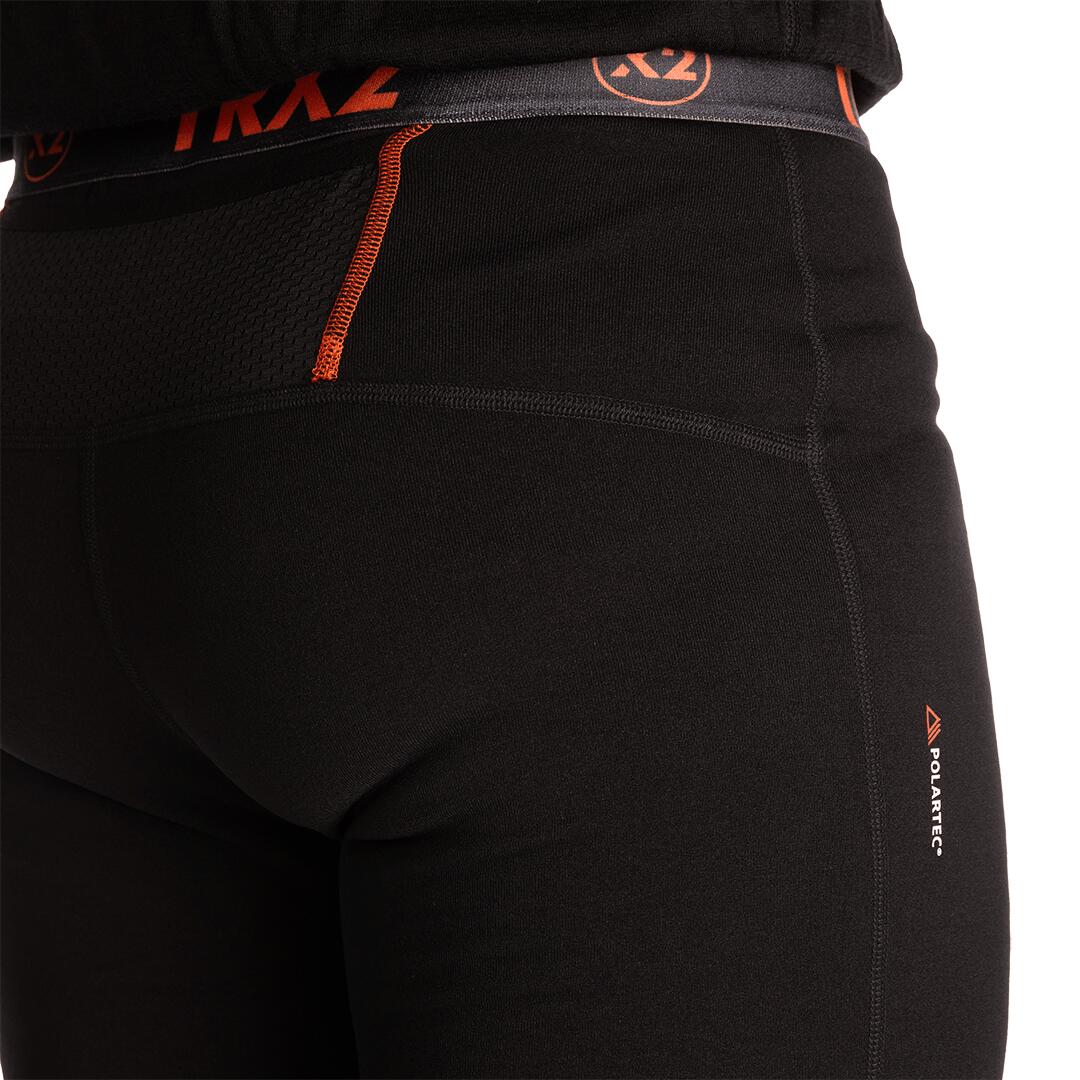Mallas leggings larga para Hombre Trangoworld Trx2 stretch pro Negro/Negro 3/6