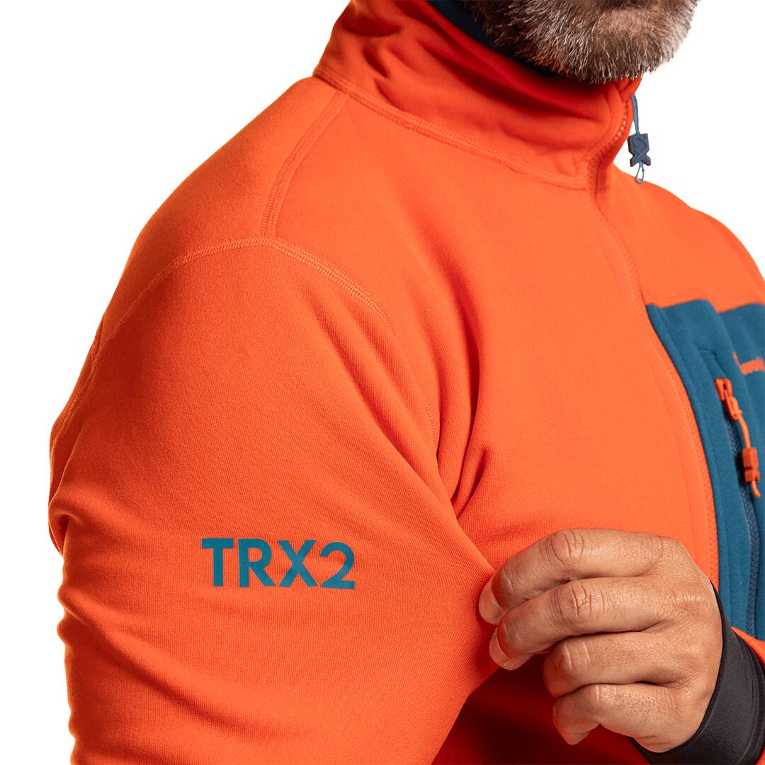 Jersey para Hombre Trangoworld Trx2 stretch pro Naranja/Azul/Negro 6/7