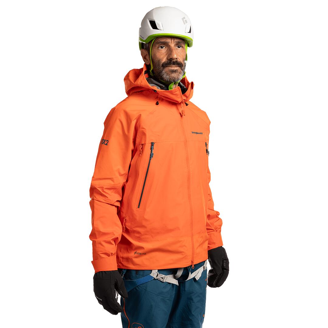 Chaqueta para Hombre Trangoworld Trx2 shell pro Naranja/Negro Impermeable 3/7