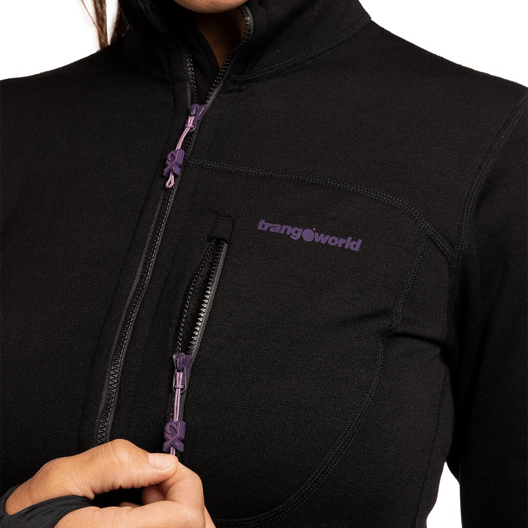 Jersey para Mujer Trangoworld Trx2 stretch wm pro Negro/Morado 4/7