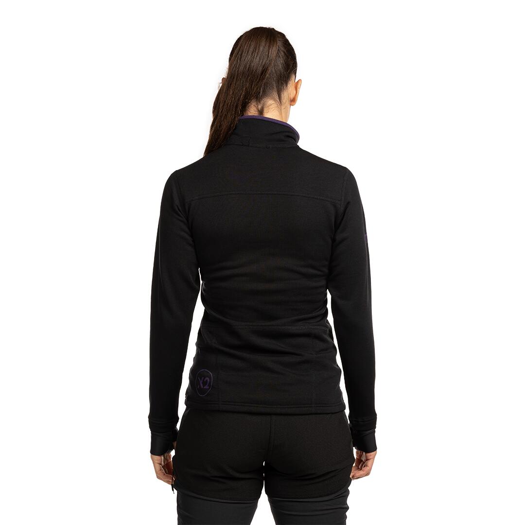 Jersey para Mujer Trangoworld Trx2 stretch wm pro Negro/Morado 3/7