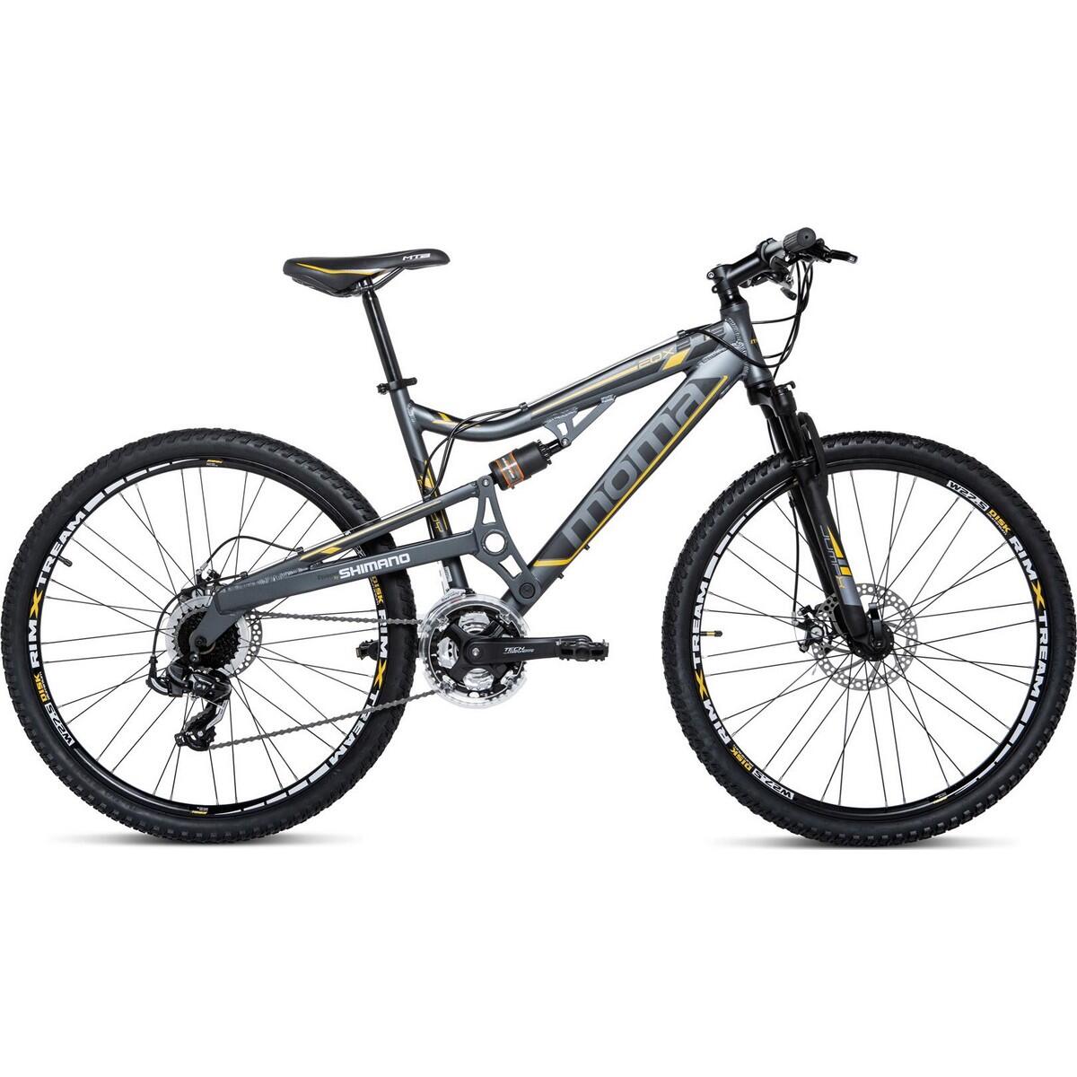 MOMA BIKES Mountainbike,27.5" 5.0, Alu.SHIMANO 24V, Schijfrem,Volledige vering