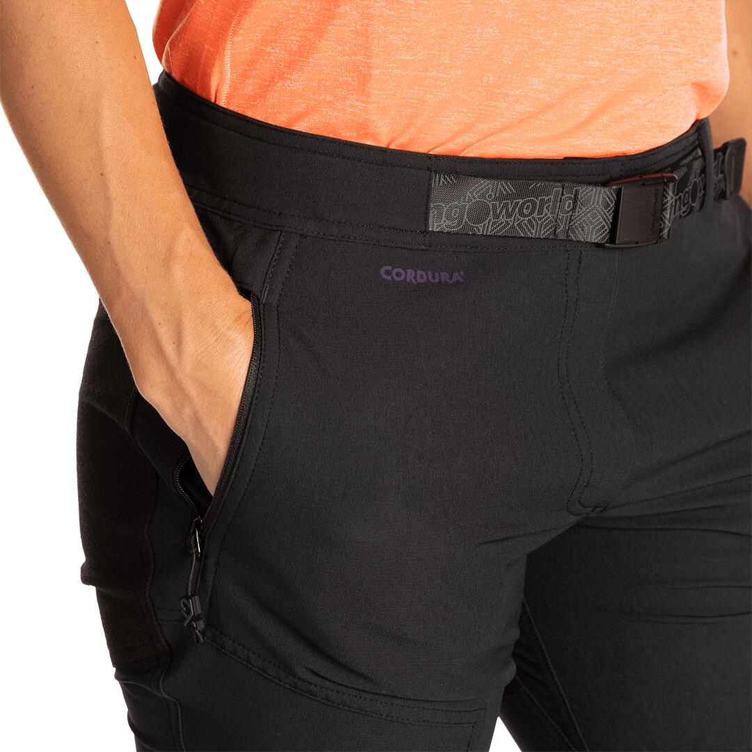 Pantalón para Mujer Trangoworld Trx2 dura wm pro Negro/Morado 5/7