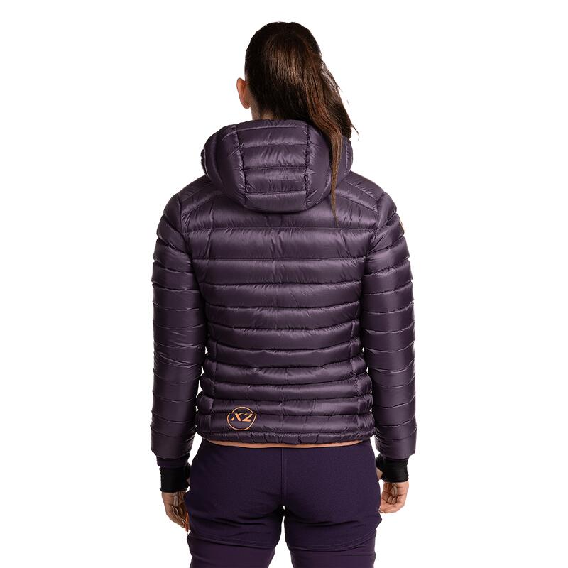 Chaqueta plumas para Mujer Trangoworld Trx2 800 wm pro Morado/Negro 180g 800cuin