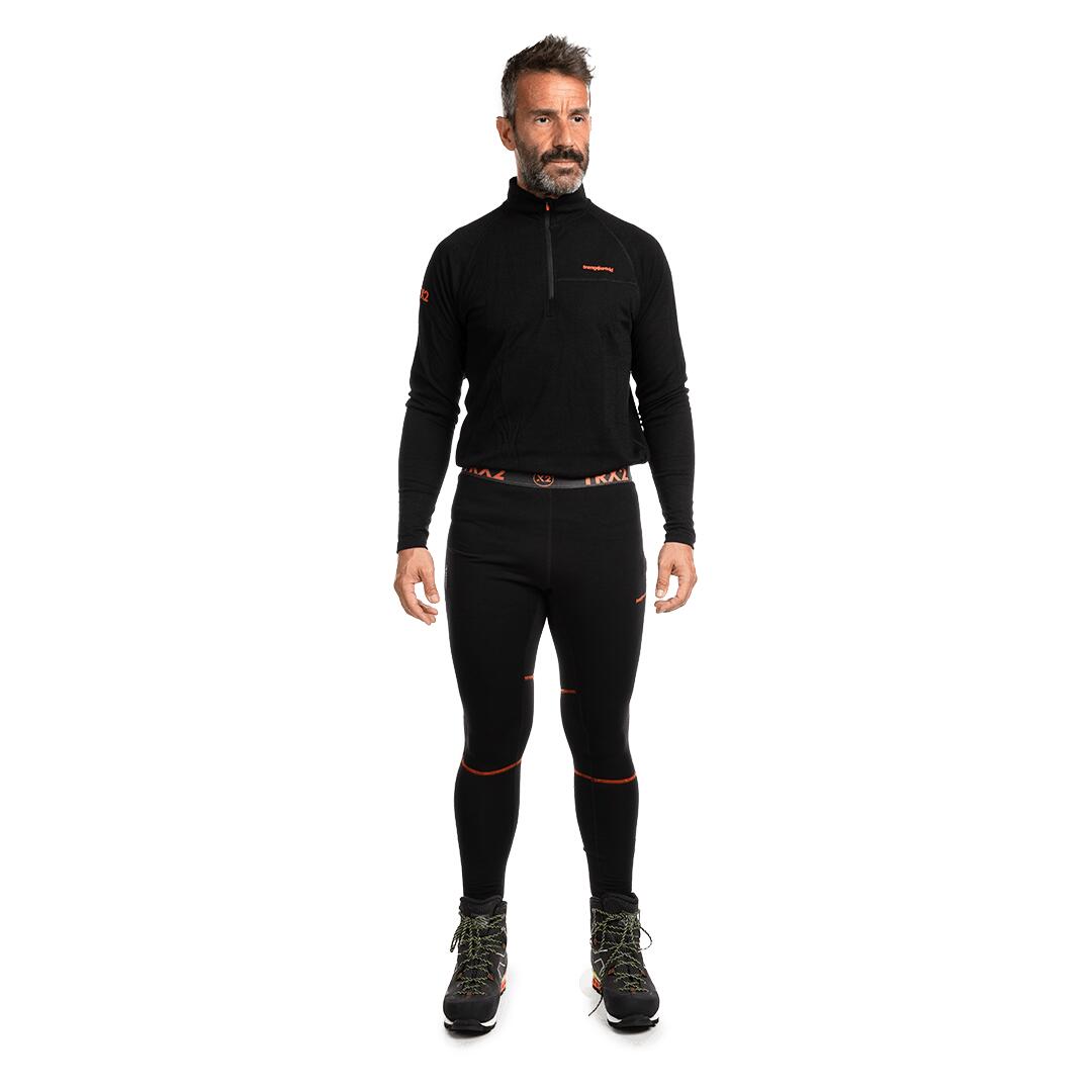 Camiseta térmica manga larga para Hombre Trangoworld Trx2 wool pro vd Negro 4/7