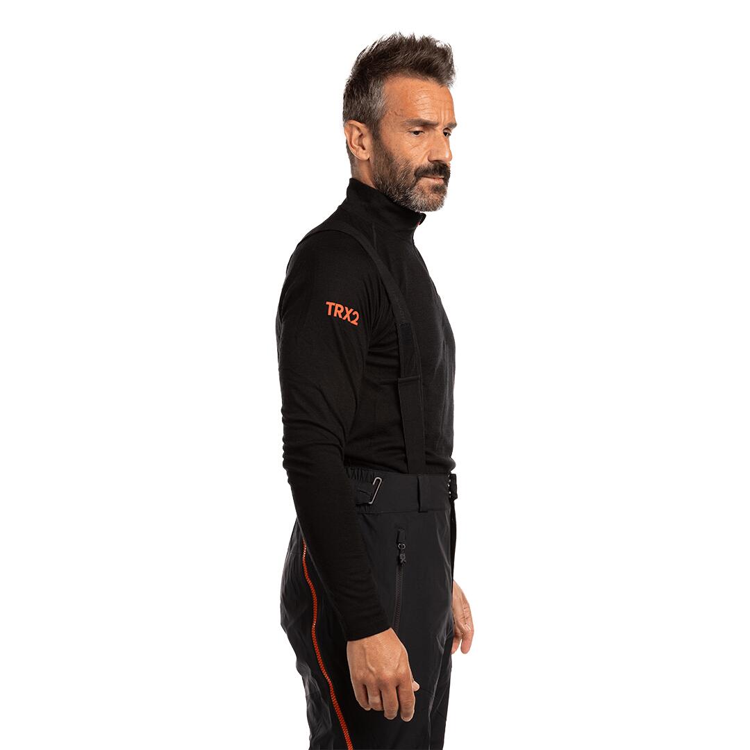 Camiseta térmica manga larga para Hombre Trangoworld Trx2 wool pro vd Negro 6/7