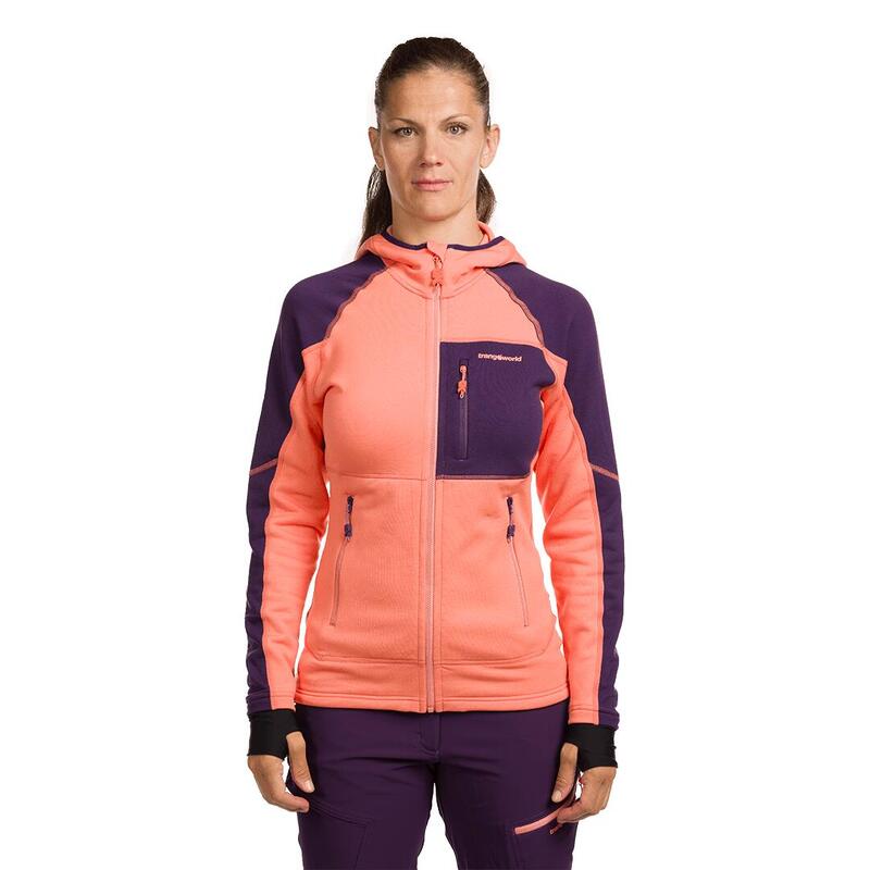 Forro polar para Mujer Trangoworld Trx2 stretch wm pro Rosa/Morado/Negro