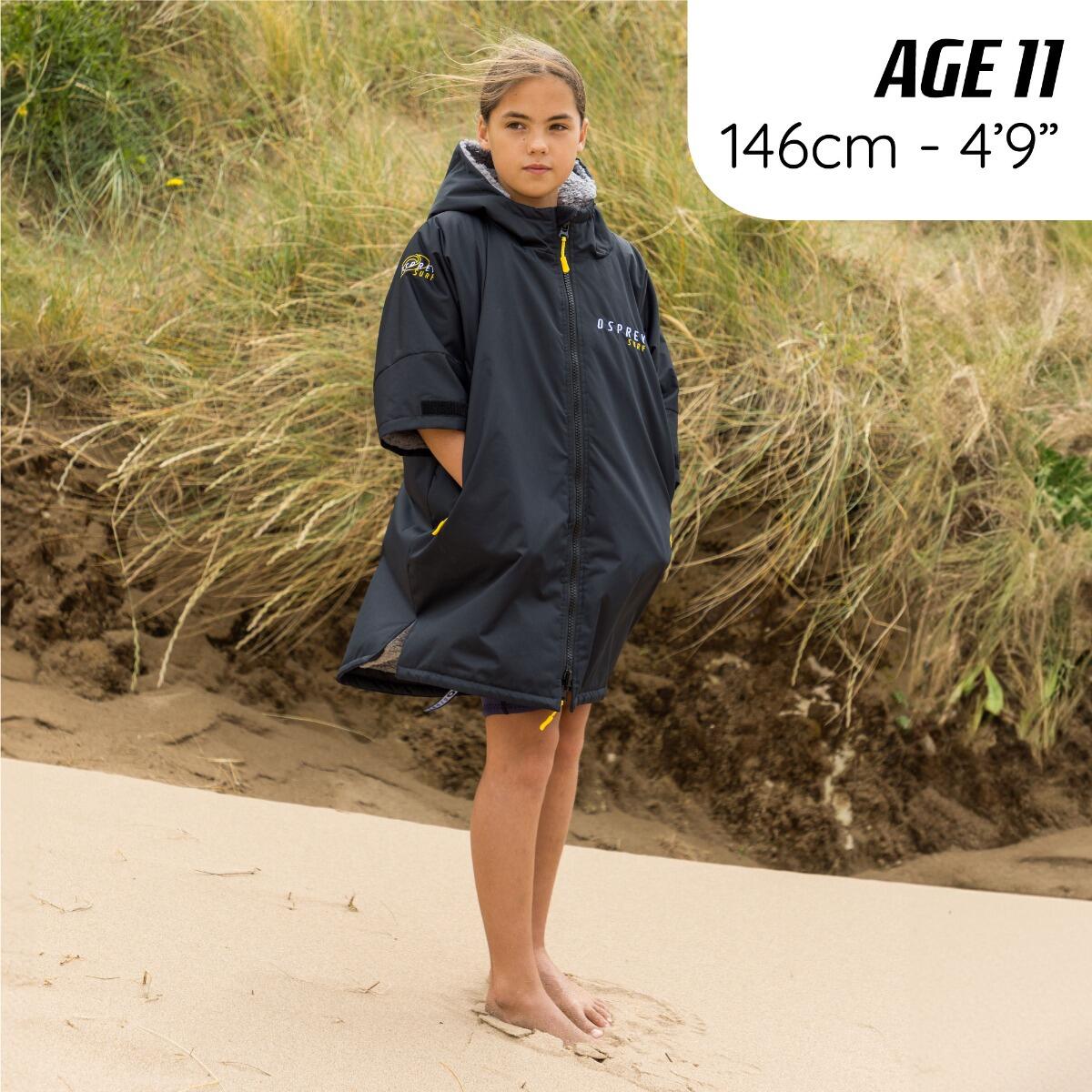 Osprey Kids Waterproof Changing Robe, 3/4 Sleeve Swim Robe 2/4