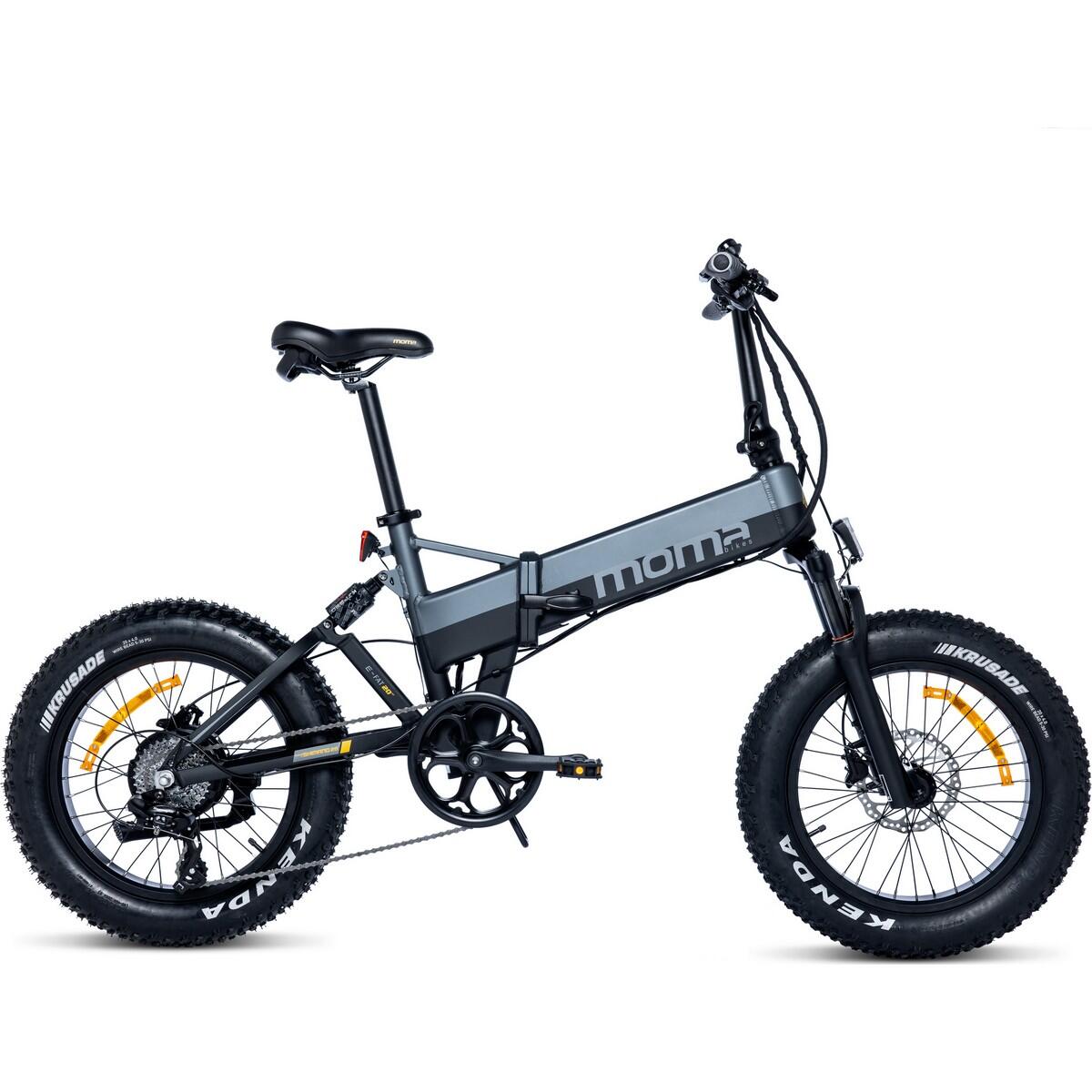 Moma Bikes - Vtt Fatbike Electrique Pliant Tout Suspendo 20pro - 20"- - Vélo Ville - Gris|marron|noir - No Size - Decathlon
