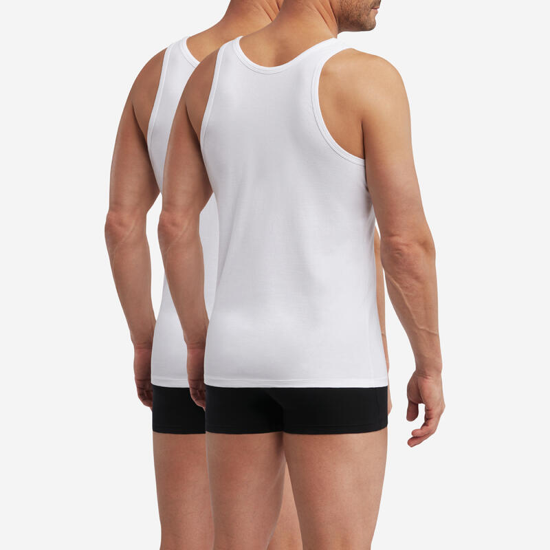 Lot de 2 débardeurs homme thermorégulateur coton