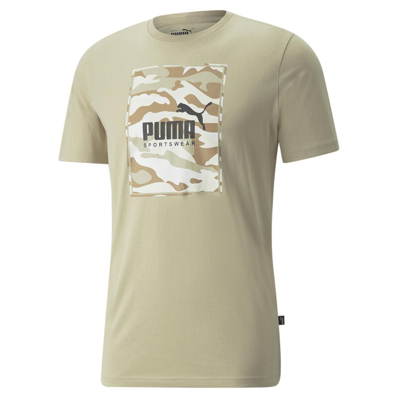 Koszulka Sportowa Męska  Puma Box Logo Camo