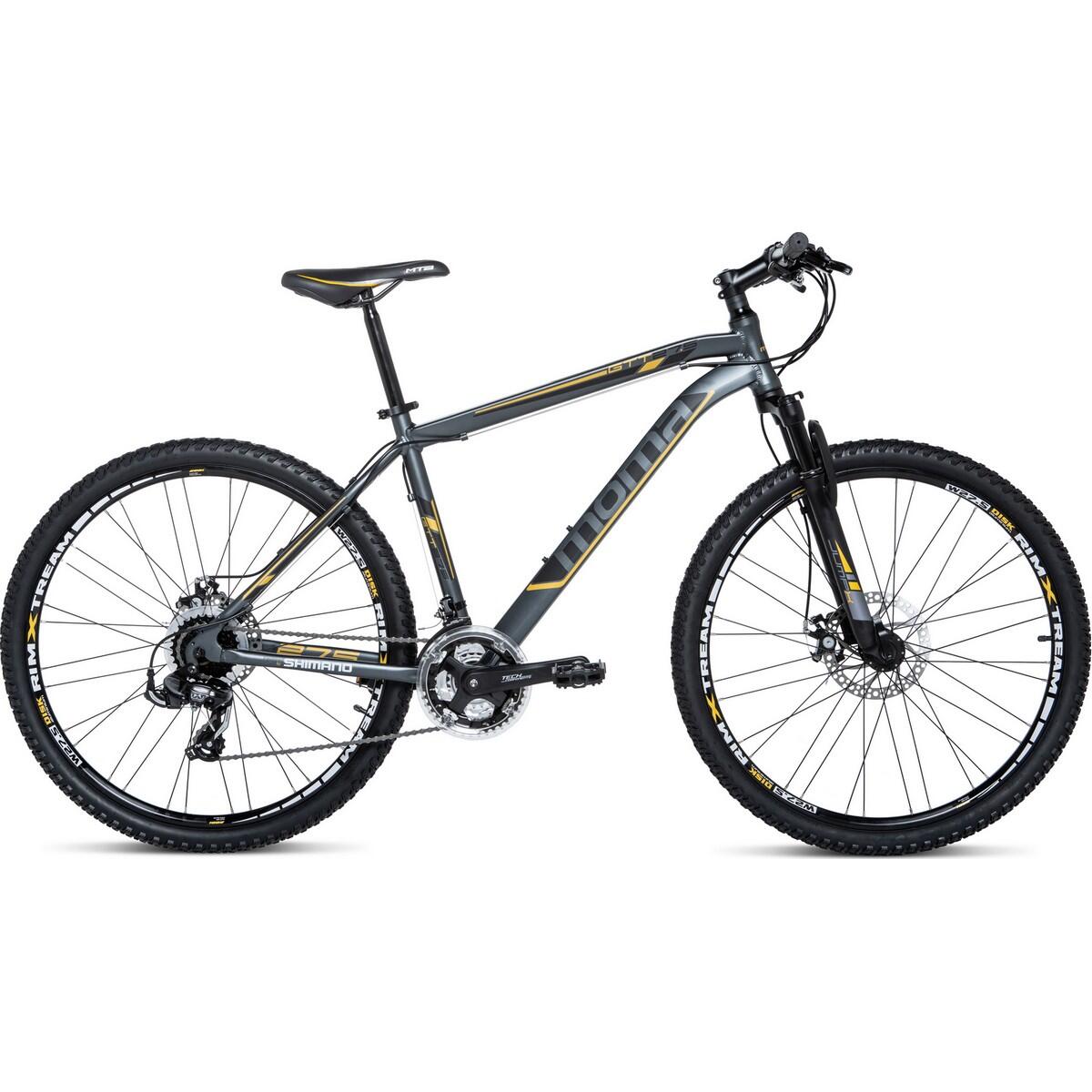 Moma Bikes - Vtt, Gtt27,5"-5.0,alu, Shimano 24v,freins A Disque, Susp. Avant - Vélo Tout Terrain - Gris - 44 L - Decathlon