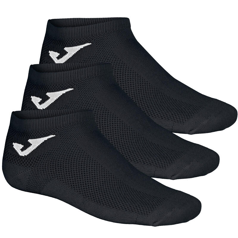 Uniszex zokni, Joma Invisible 3PPK Socks, fekete