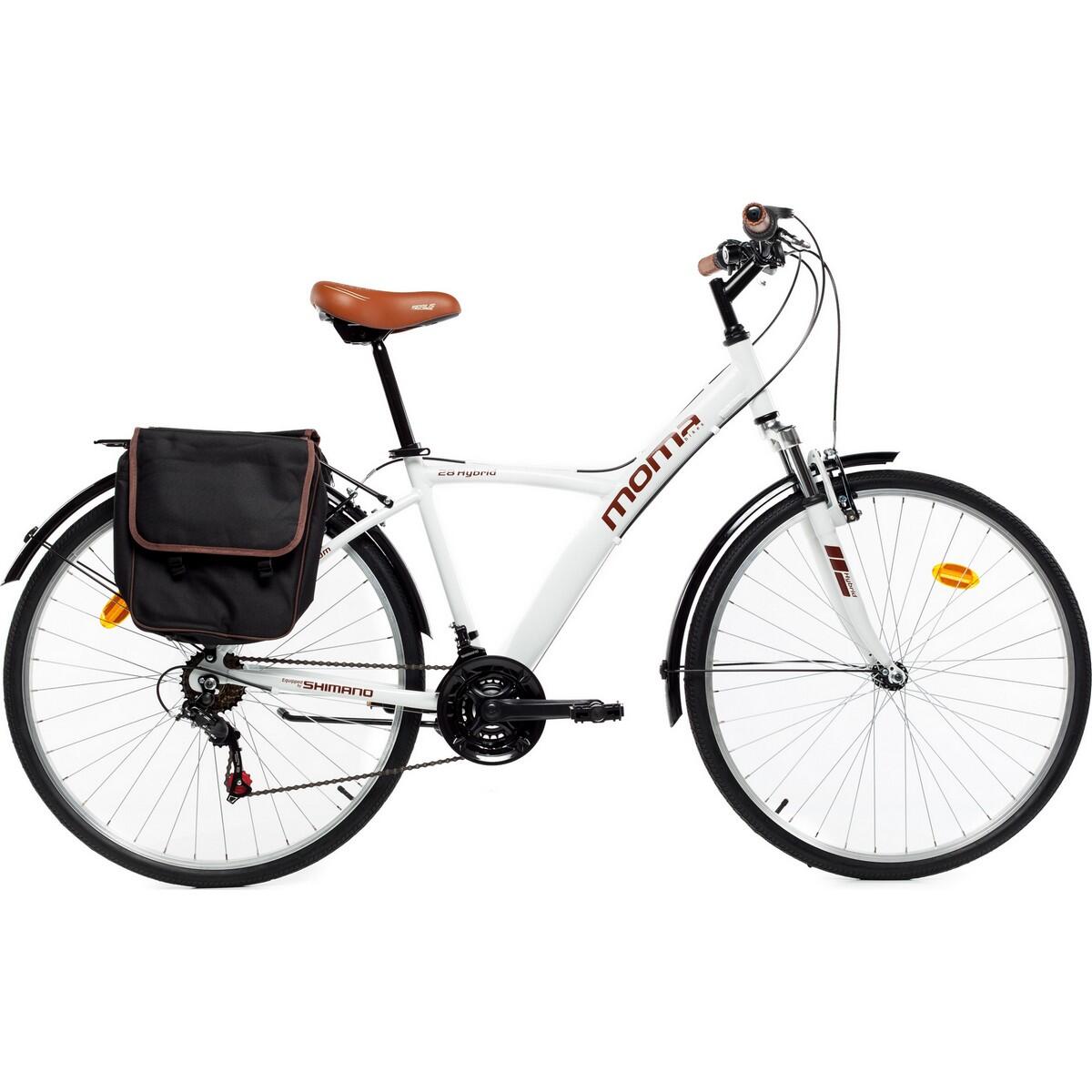 BICICLETA DE TREKKING/PASSEIO Híbrida 28 : Supensão à frente