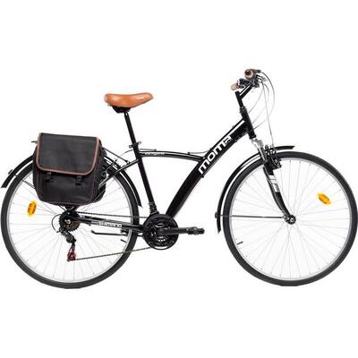 Bicicletta TREKKING HYBRID 28" Unisex Momabikes Nero