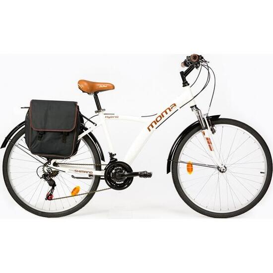 Bicicletta TREKKING HYBRID 26" Unisex Momabikes nero