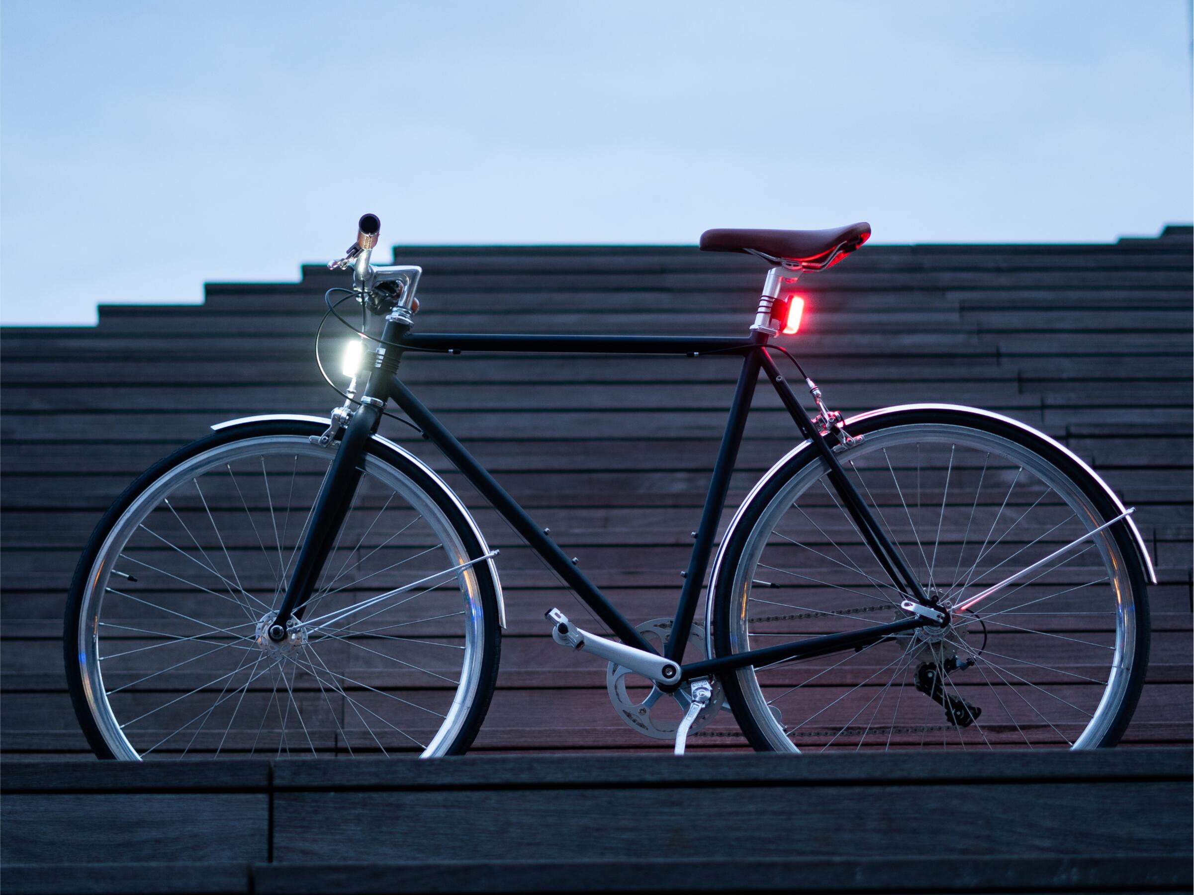 Magnetische fietsverlichting voor en achter 2/7