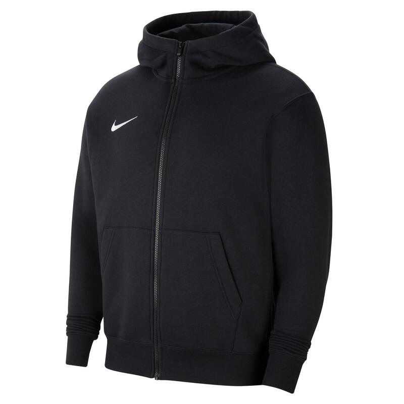 Felpa con cappuccio full zip bambino nike nero