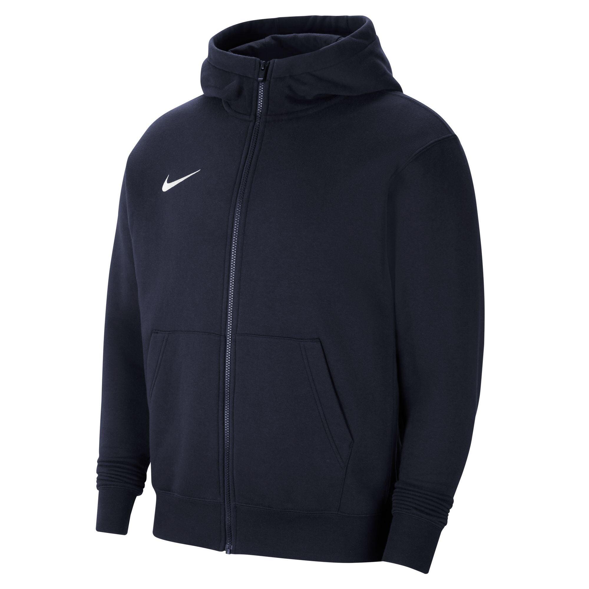 Felpa con cappuccio full zip junior ( fleece) nike blu 2/4
