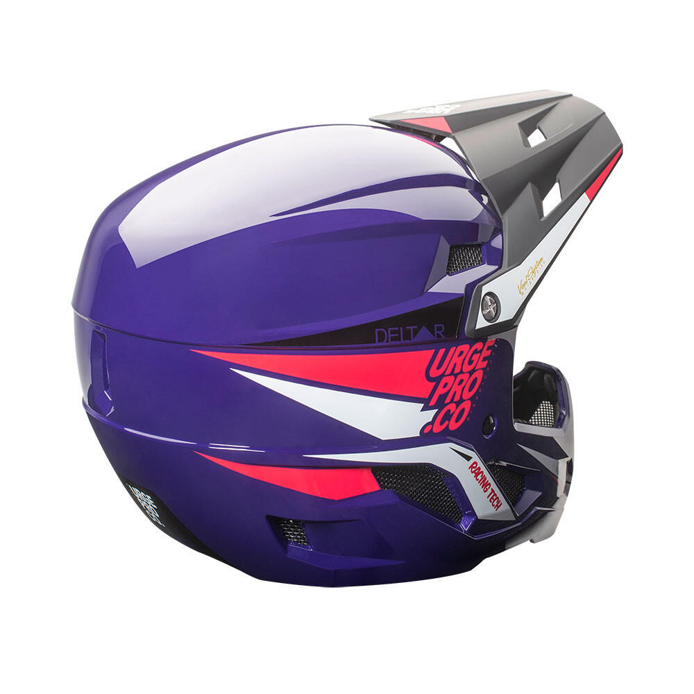 Kask rowerowy Deltar full-face, fioletowy 3/5