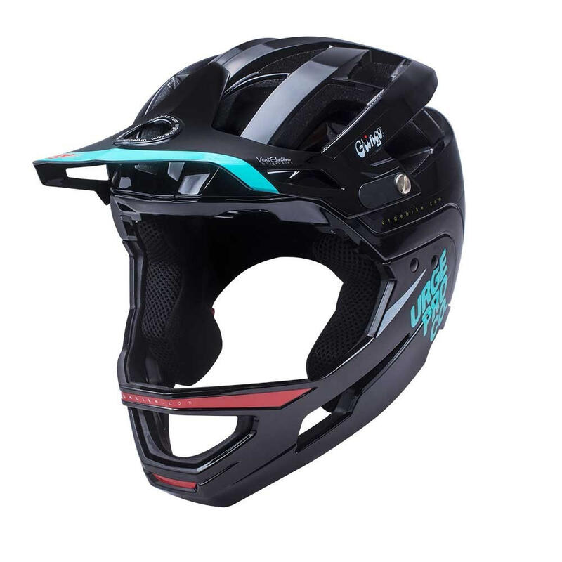 Casque VTT avec mentionière amovible Gringo de la Pampa noir