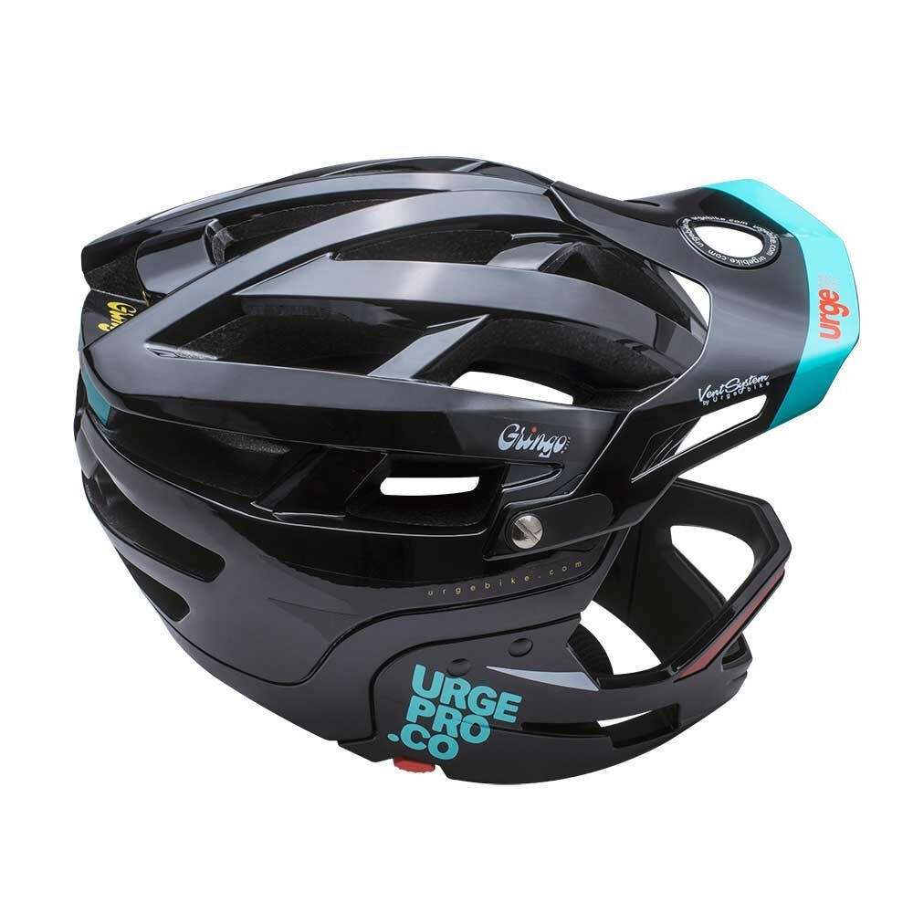 Gringo de la Pampa zwarte mountainbikehelm met afneembare kinbescherming 4/8