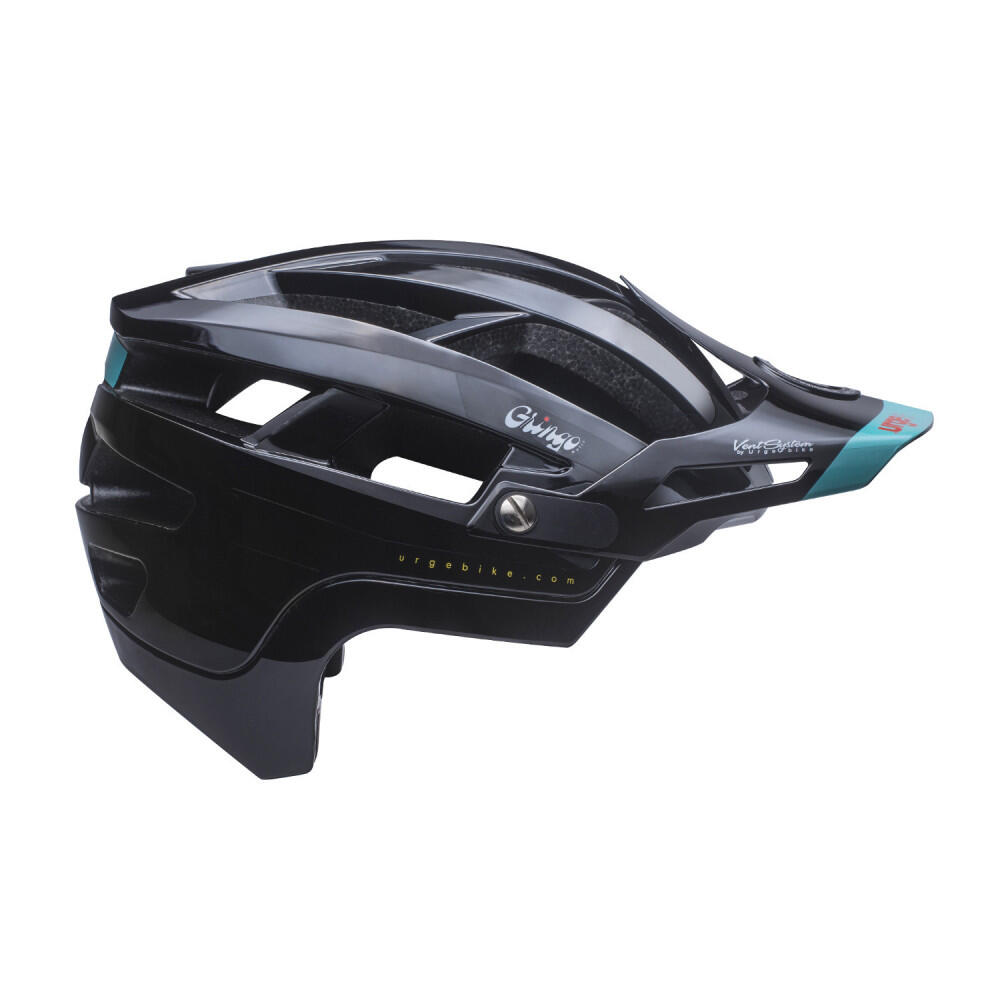 Gringo de la Pampa zwarte mountainbikehelm met afneembare kinbescherming 3/8