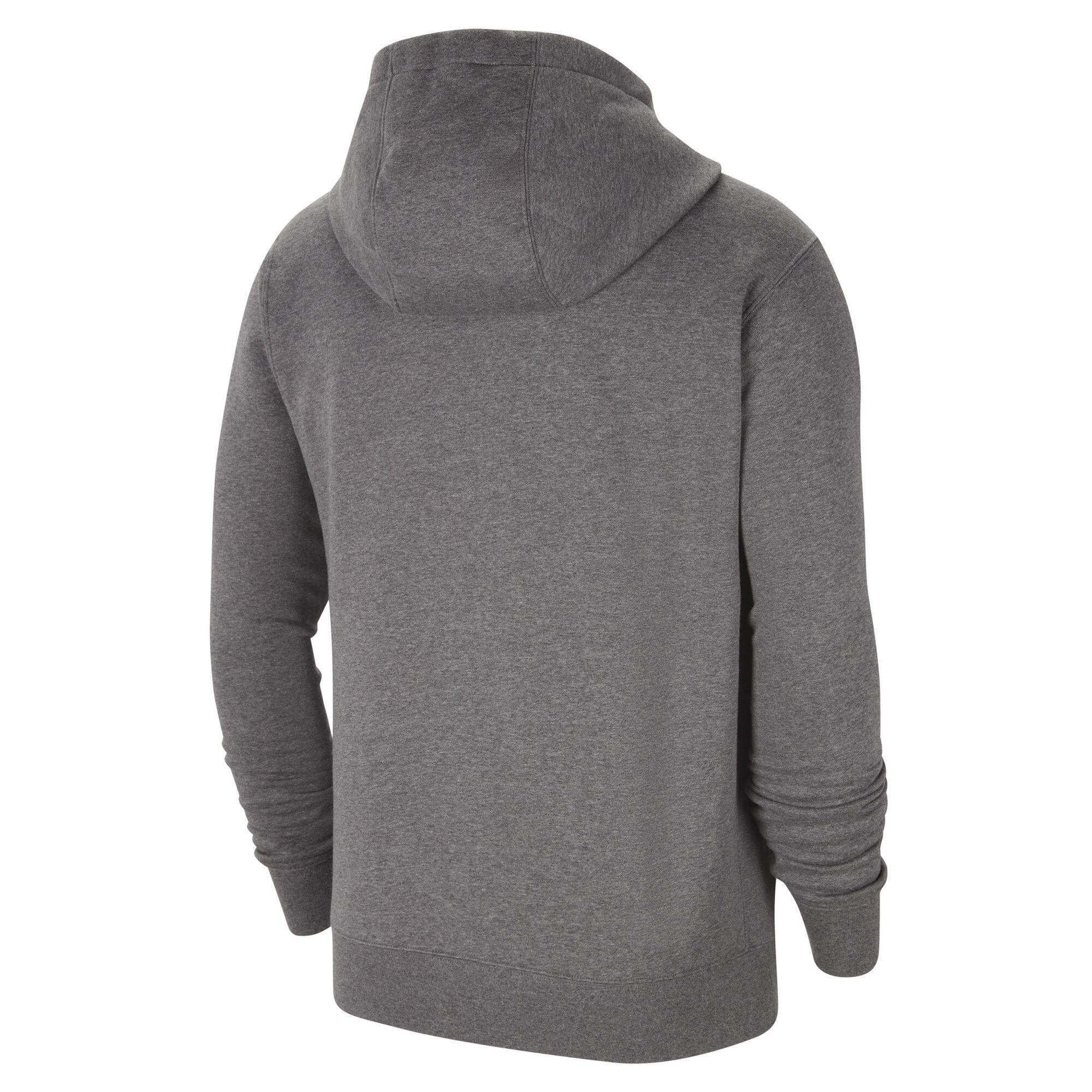 Felpa con cappuccio full zip junior ( fleece) nike grigio 3/3