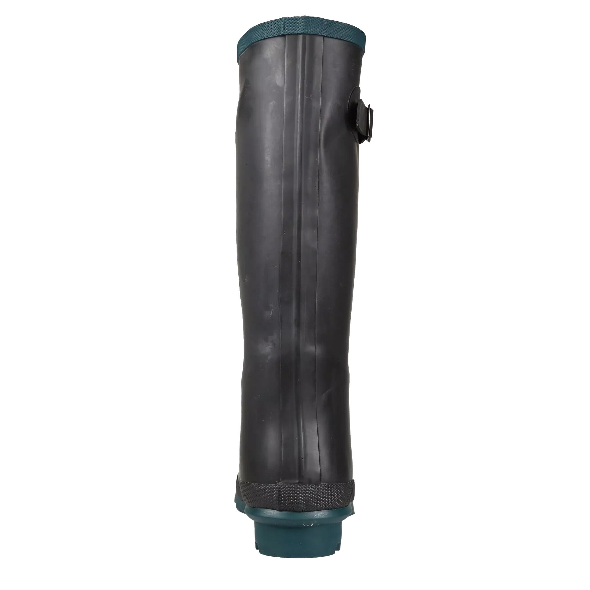 Womens/Ladies Ly Fairweather II Tall Durable Wellington Boots (Black/Teal) 2/5