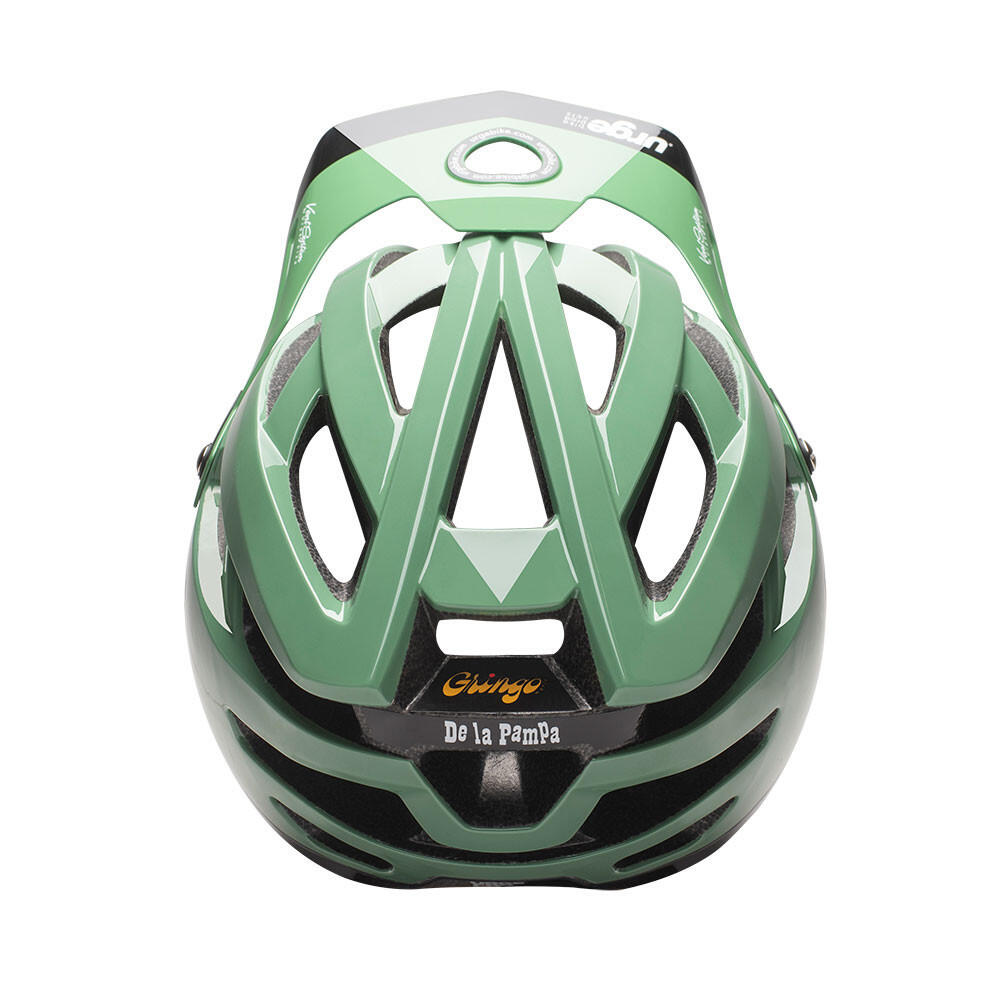 Casque VTT avec mentionière amovible Gringo de la Pampa Olive 6/8