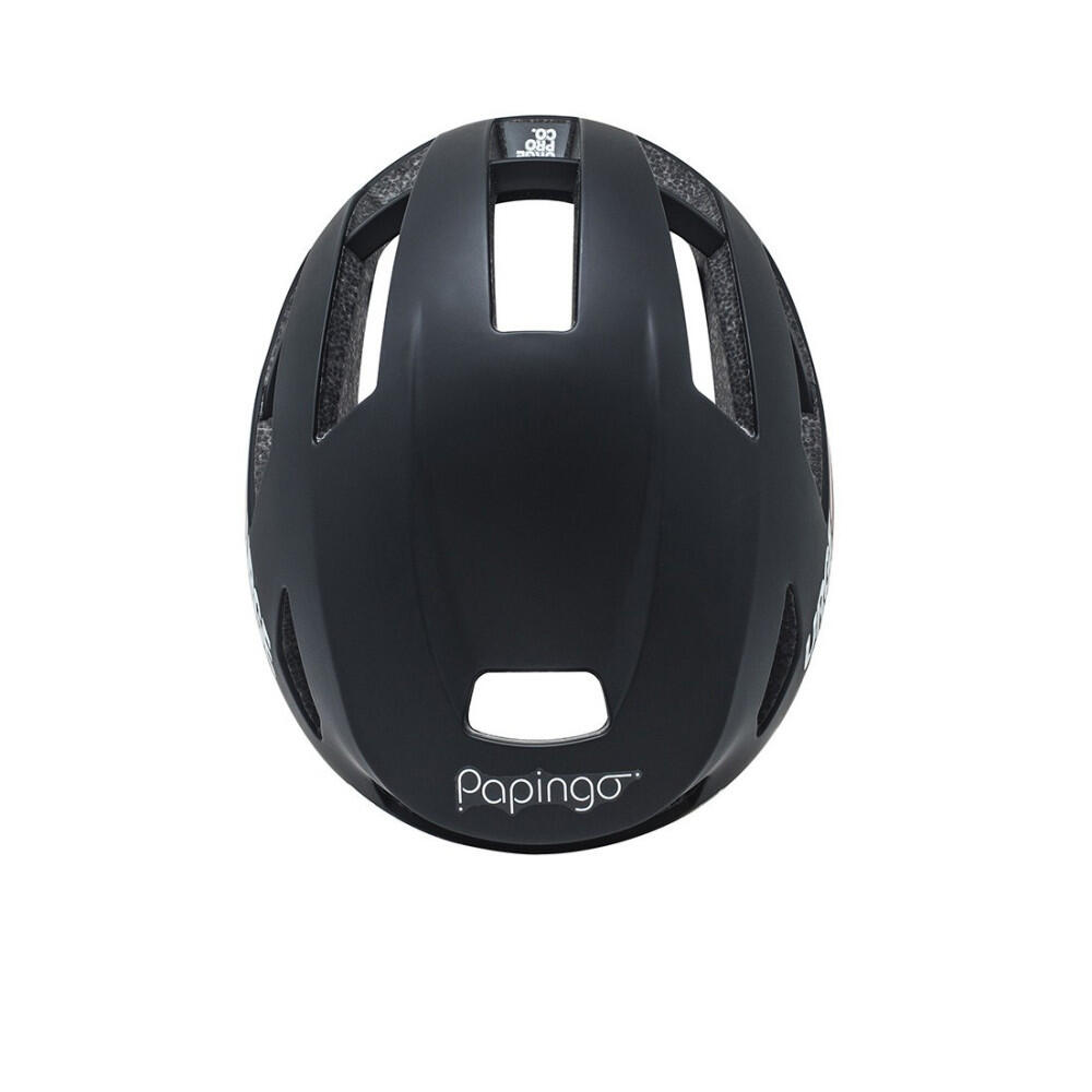 Casco da bici da strada/ghiaia nero Papingo 2/8