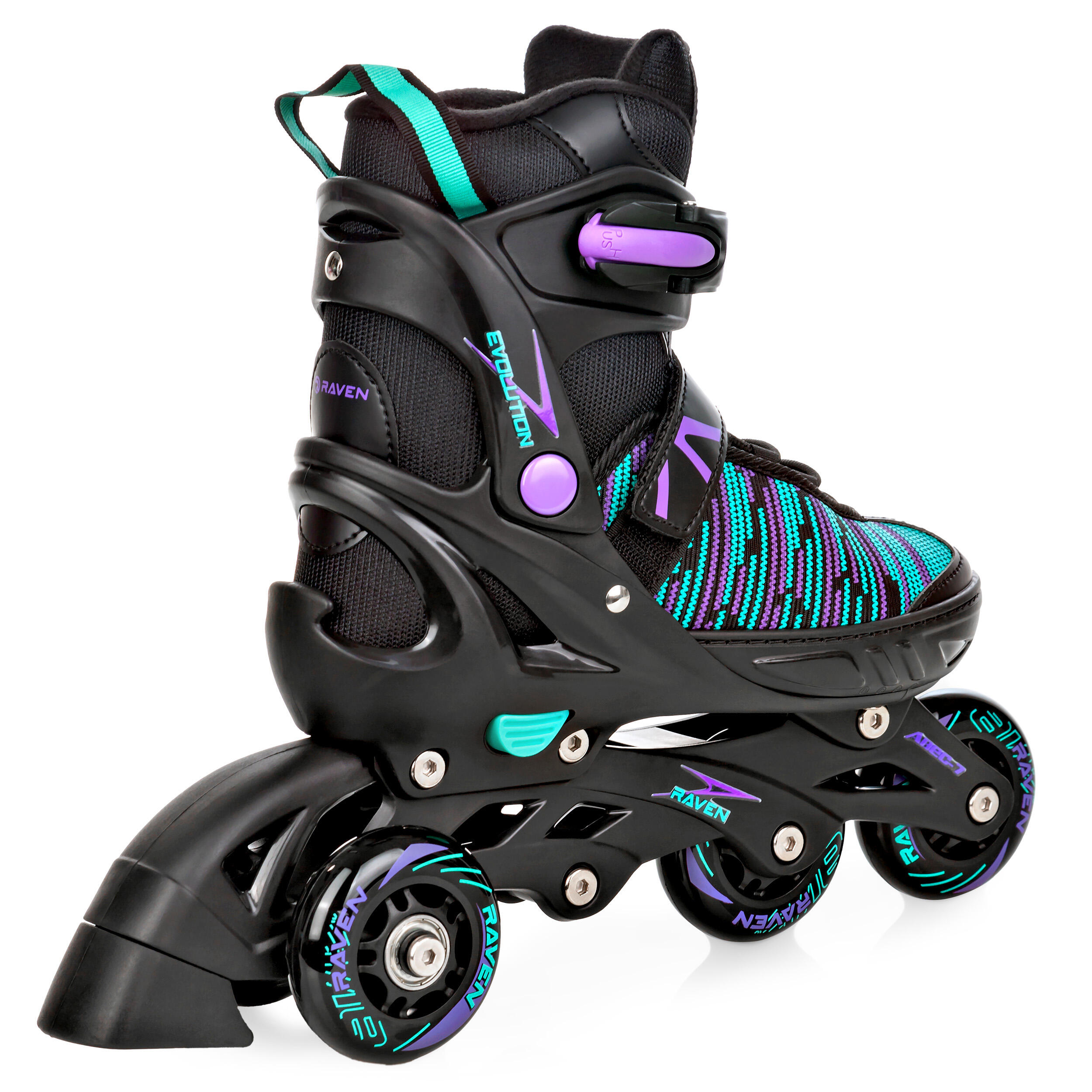 Patins de rodas ajustáveis 3 em 1 Raven Cande 5/7