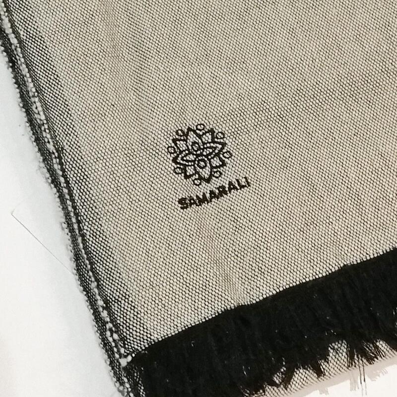 Samarali Couverture de yoga en coton faite à la main