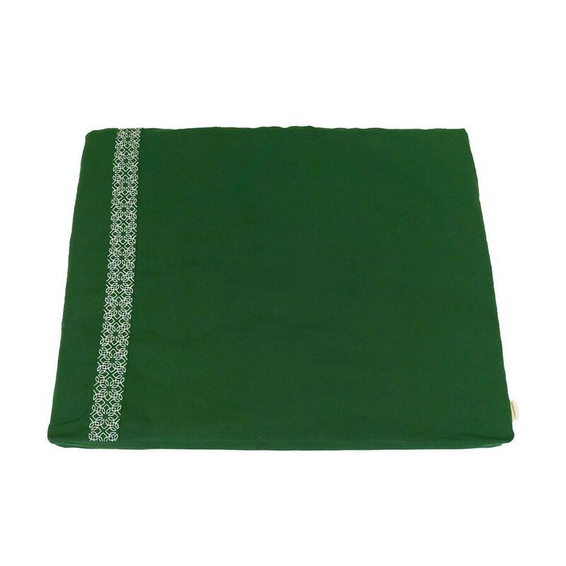 Conjunto de Meditação Samarali com Almofada Zafu Verde Floresta