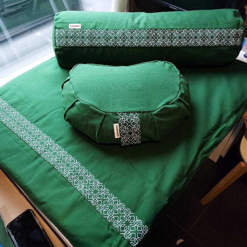 Tapis de Méditation Zabuton Vert forêt