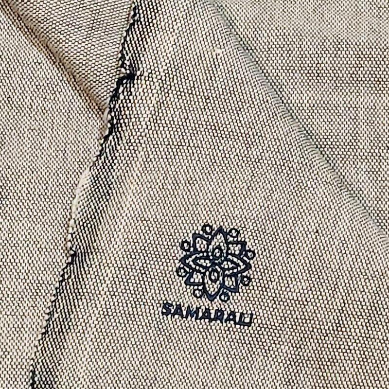 Samarali Kézzel készített pamut jóga takaró - Tengerészkék