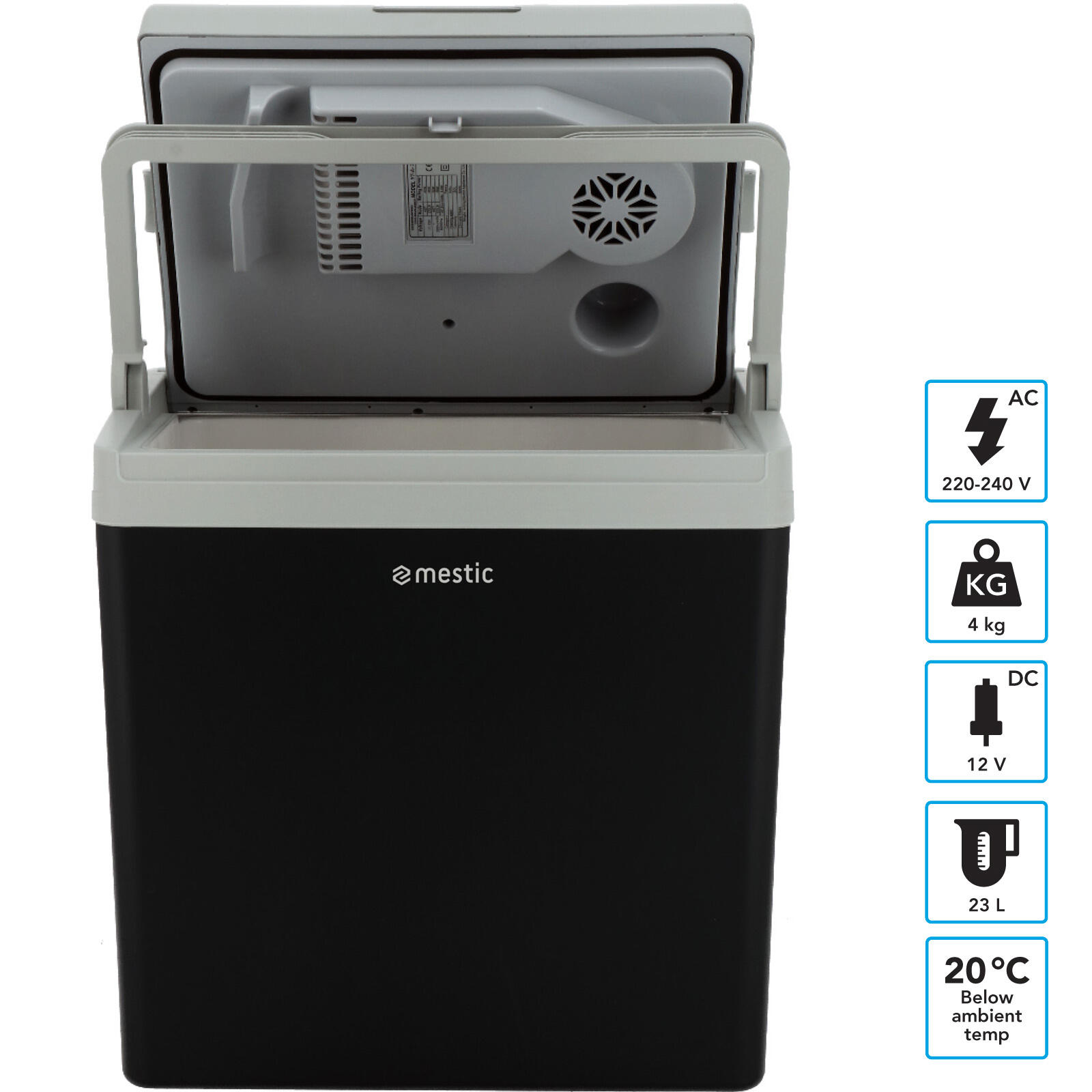 Cestovní lednice Mestic coolbox thermo elektrisch MTEC-25 AC/DC 2/7