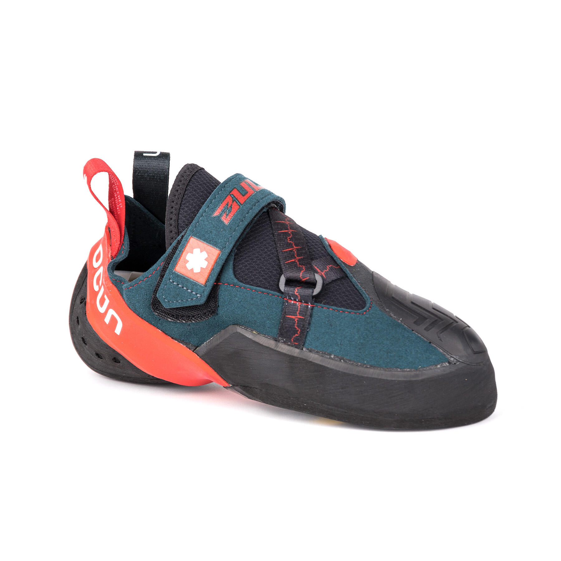Ocun - Chaussure D'Escalade Ocún Bullit Taille 37 Asymétrique Semelle Caoutchouc Velcro - Chausson D'Escalade - Bleu|rouge|turquoise - Decathlon